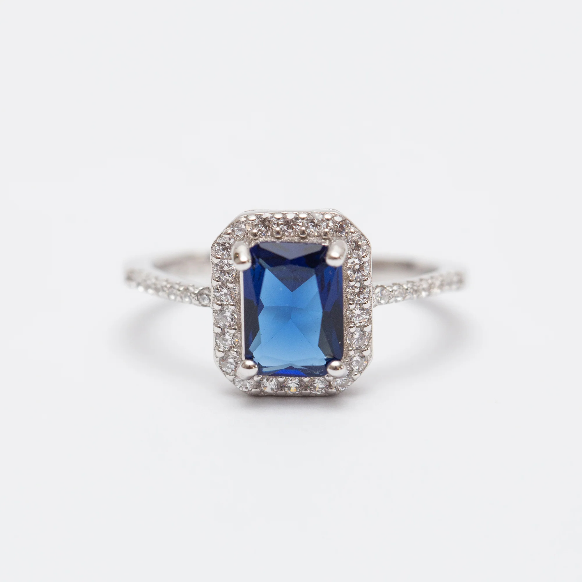 Bague argent rhodié