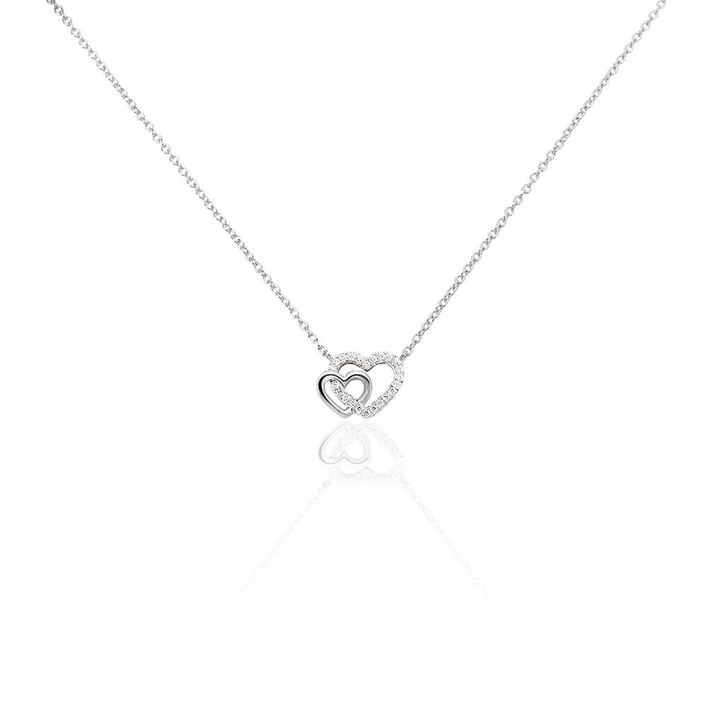 Collier Donatiane Argent Blanc