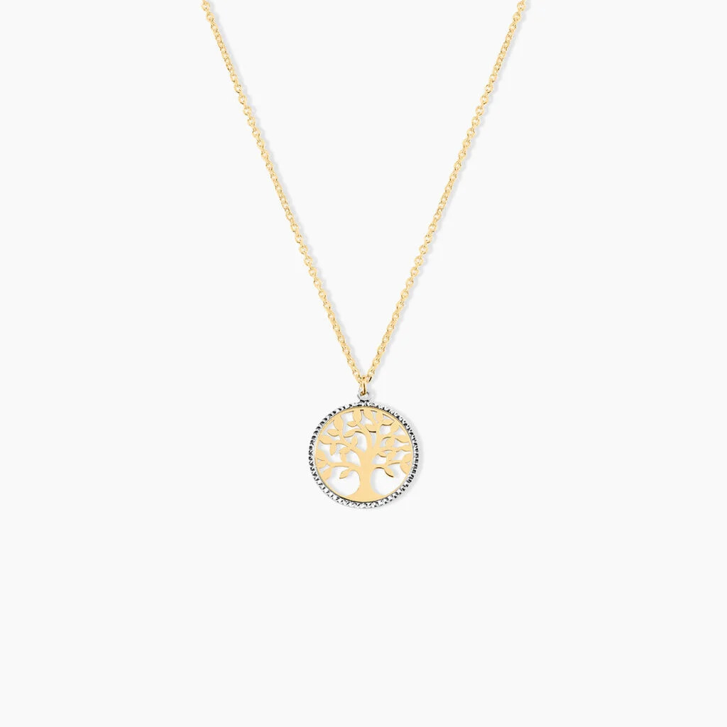 Collier Hallie Or Jaune Malachite